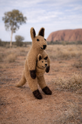 Handmade Felt Kangaroo Ornament