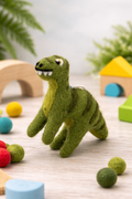 Chompy the Dinosaur – Handmade Felt Ornament