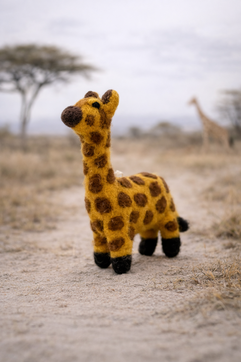 Handmade Felt Giraffe Ornament