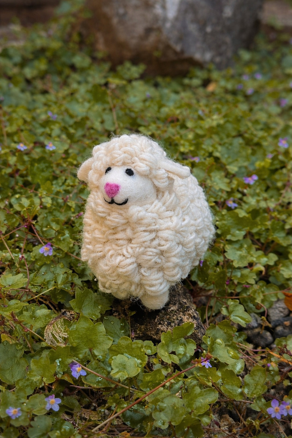 Handmade Wool Felt Sheep Ornament