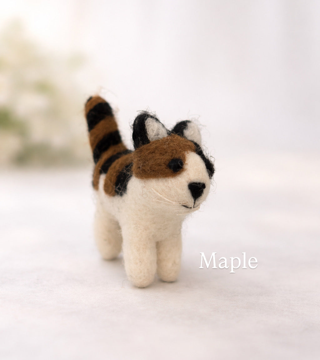 Maple - Felt Cat Ornament