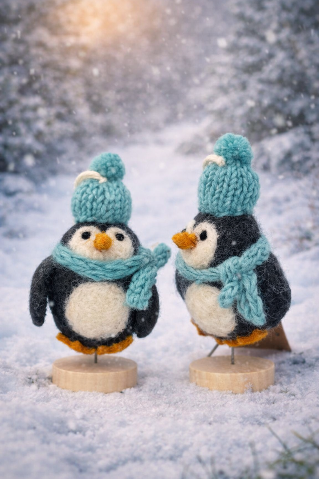 Winter Penguin – Handmade Felt Ornament