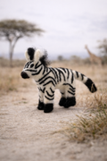 Handmade Felt Zebra Ornament