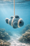 Handmade Felt Clownfish Ornament