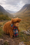 Highland Cow – Handmade Felt Ornament