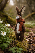 Handmade Wool Felt Hare Ornament