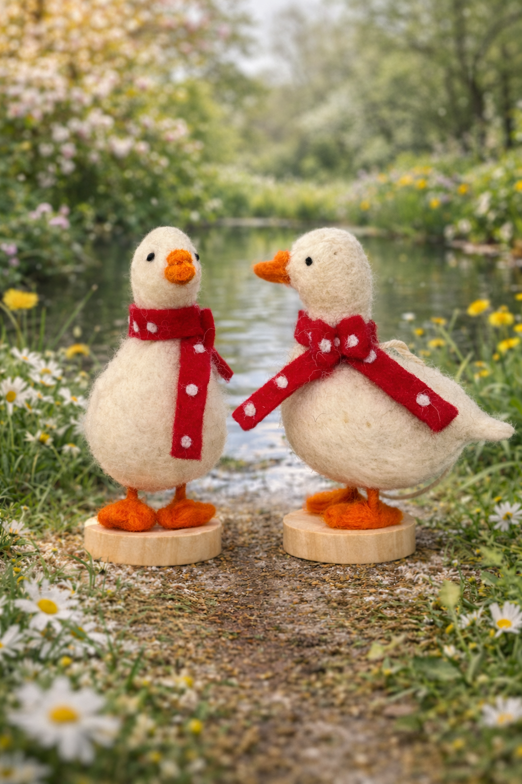 Country Goose – Handmade Felt Ornament