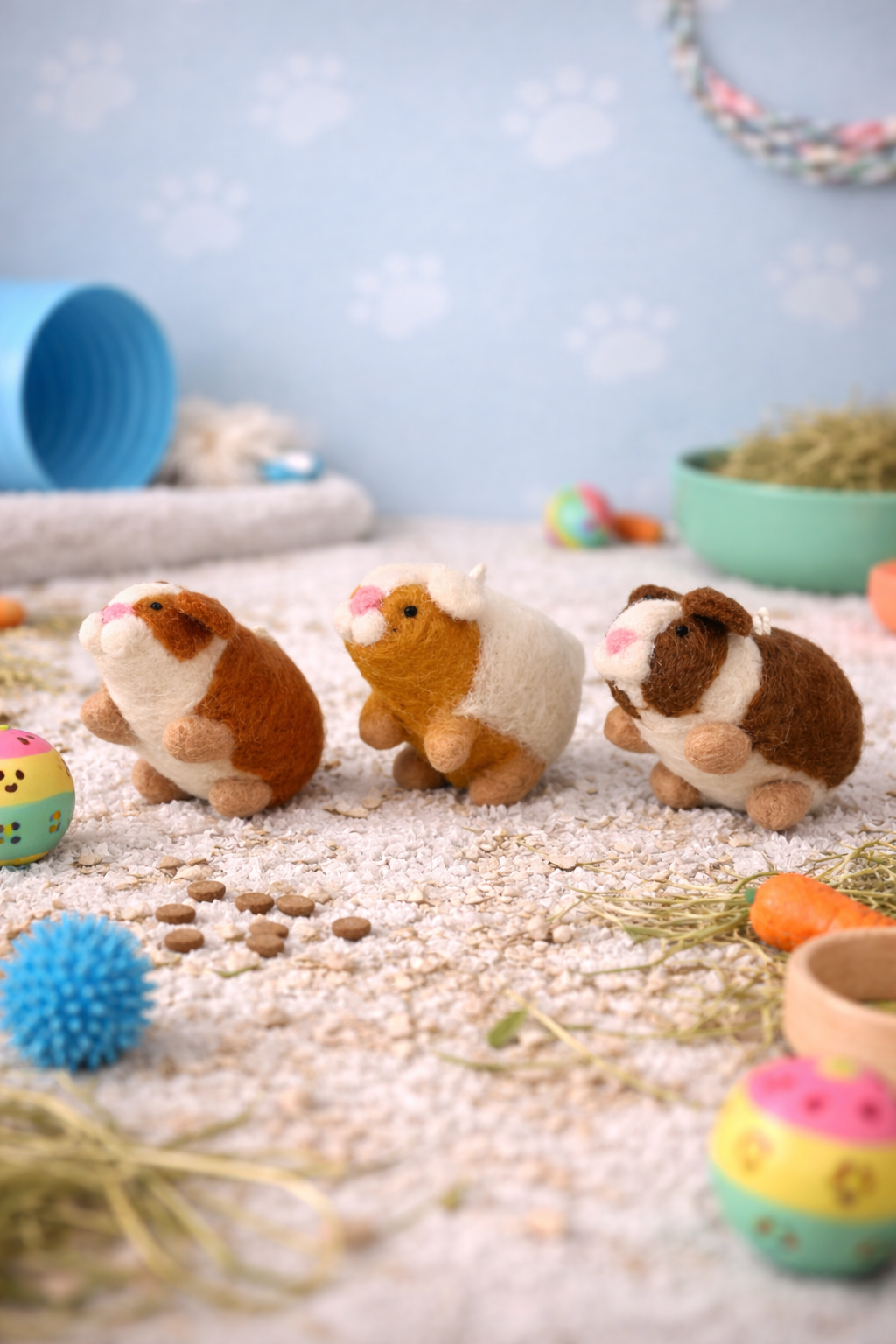 Little Guinea Pig – Handmade Felt Ornament