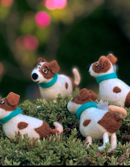 Fair-Trade Handmade Felted Max Dog