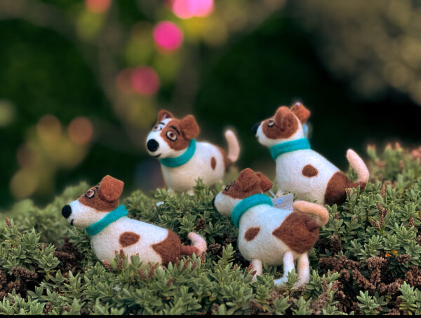 Fair-Trade Handmade Felted Max Dog