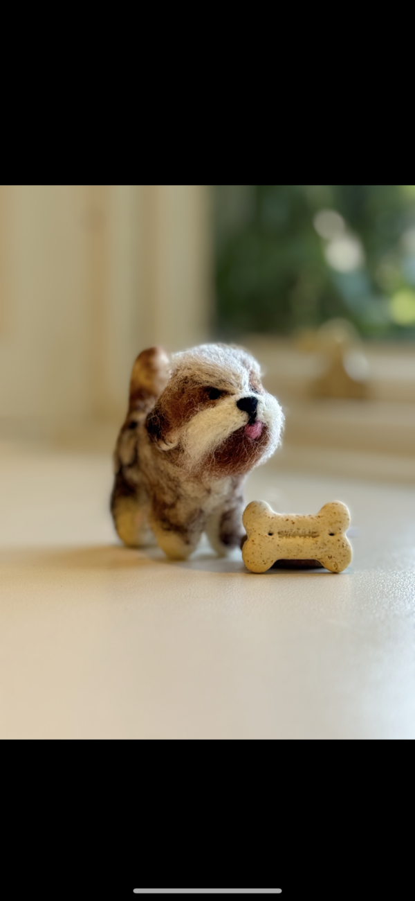 Fair-Trade Handmade Felt Dog Ornament – Inspired by Yanki the Pup from Nepal