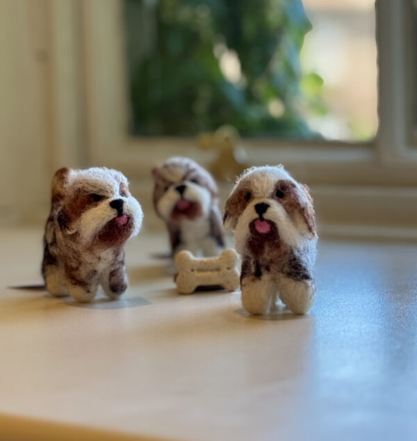 Fair-Trade Handmade Felt Dog Ornament – Inspired by Yanki the Pup from Nepal - Image 4