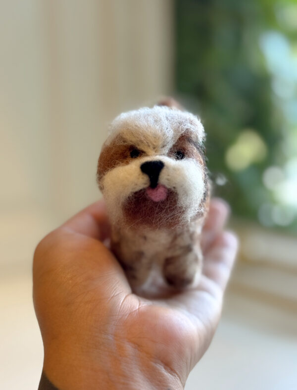 Fair-Trade Handmade Felt Dog Ornament – Inspired by Yanki the Pup from Nepal - Image 5