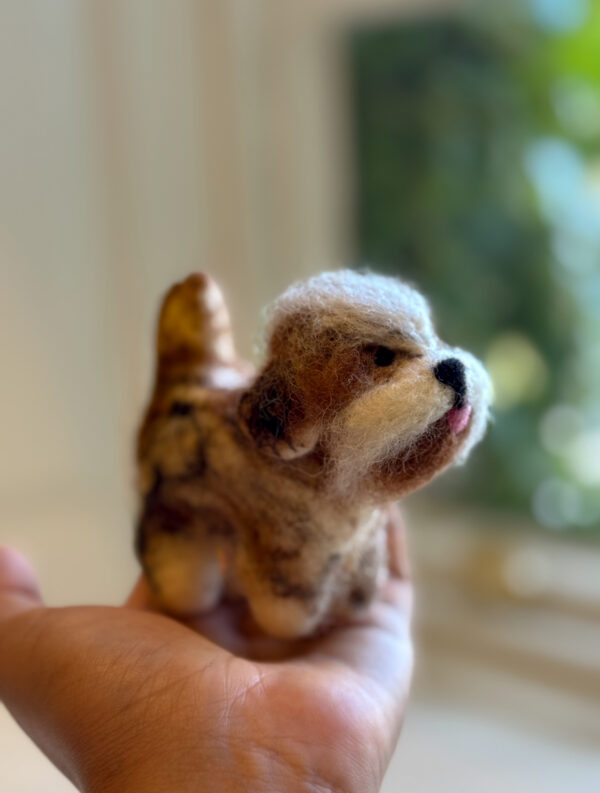 Fair-Trade Handmade Felt Dog Ornament – Inspired by Yanki the Pup from Nepal - Image 6