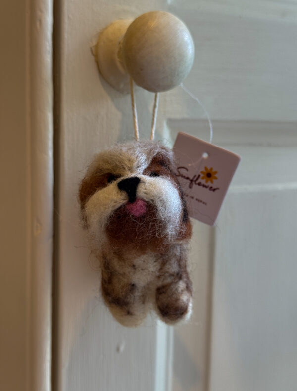 Fair-Trade Handmade Felt Dog Ornament – Inspired by Yanki the Pup from Nepal - Image 8