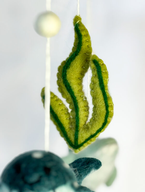 Fair-Trade Handmade Felt Ocean Mobile – Aquatic Sea Animal Nursery Decor – Ethical Gift for Baby or Ocean Lovers - Image 10
